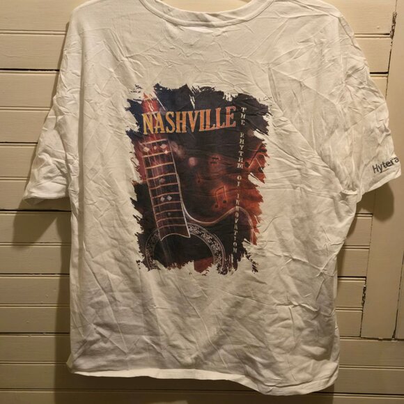 Champion Shirt Mens XXL White Nashville Dealer Conference 2023 Guitar Graphic - Picture 3 of 4